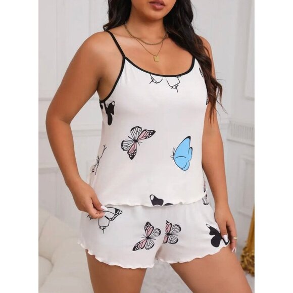 Cute Plus Size Butterfly PJs Size 16 - Picture 1 of 5